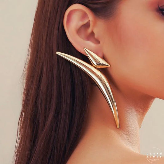 Gilded Arrowhead Earrings