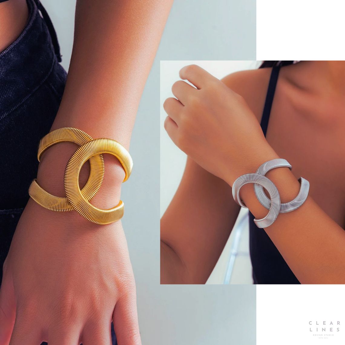 Sleek minimalist cuffs - Clearlinesjewelry