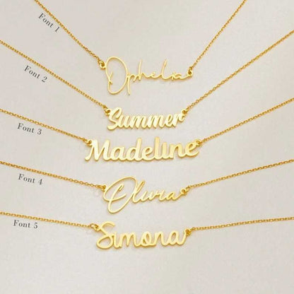 ROSE GOLD Name Necklace for Women Custom Dainty Name Necklace Rose Gold Initial Necklace Personalized jewelry Name Necklace for Her